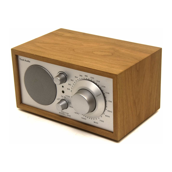Tivoli Audio ONE Owner's Manual