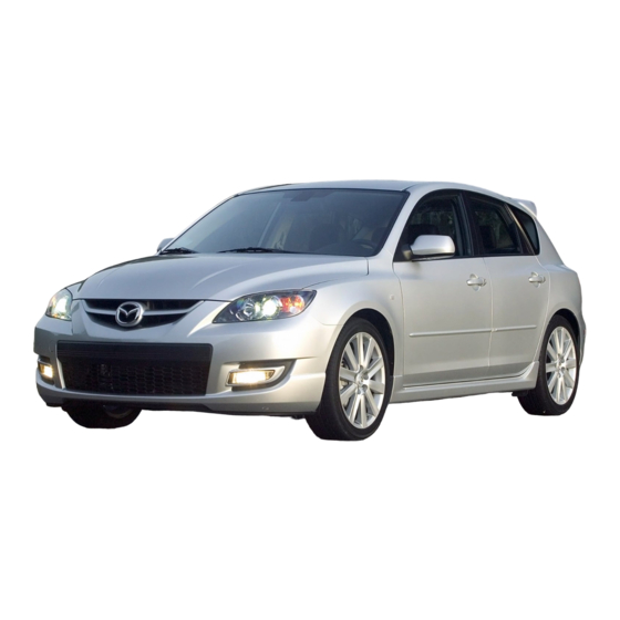 Mazda 2008 MazdaSpeed3 Owner's Manual
