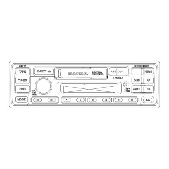 Pioneer KEH-M6236ZH Manuals