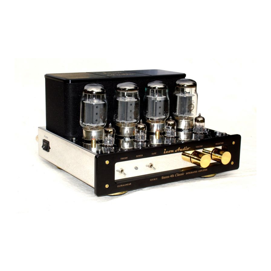 icon Audio Stereo 40i Classic EL34 Instruction Manual