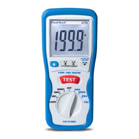 PeakTech 2715 Manual