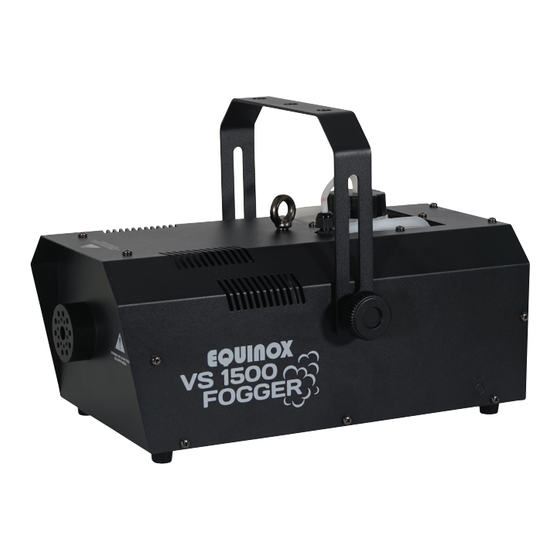 Equinox Systems VS 1500 Fogger User Manual