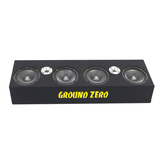 Ground Zero COMPETITION GZCB 16.2SPL Owner's Manual