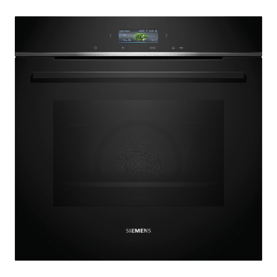 User Manuals: Siemens HB734G1 1 Series Built-in Oven