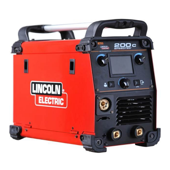 Lincoln Electric speedtec 200c Operator's Manual