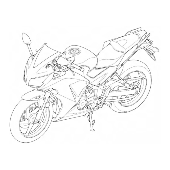 User Manuals: Honda CBR300RA Sport Motorcycle