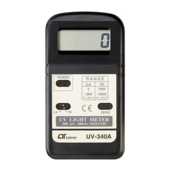 Lutron Electronics UV-340A Operation Manual
