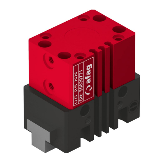 Afag UG 20 Series Montage & Maintenance Instructions