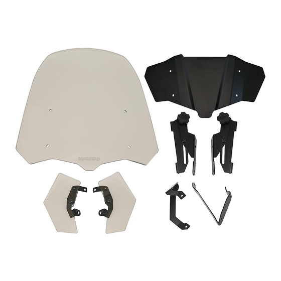 MadStad Engineering Quick-Release Adjustable Windshield Manual