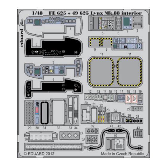 Eduard Lynx Mk.88 interior S.A. Manual