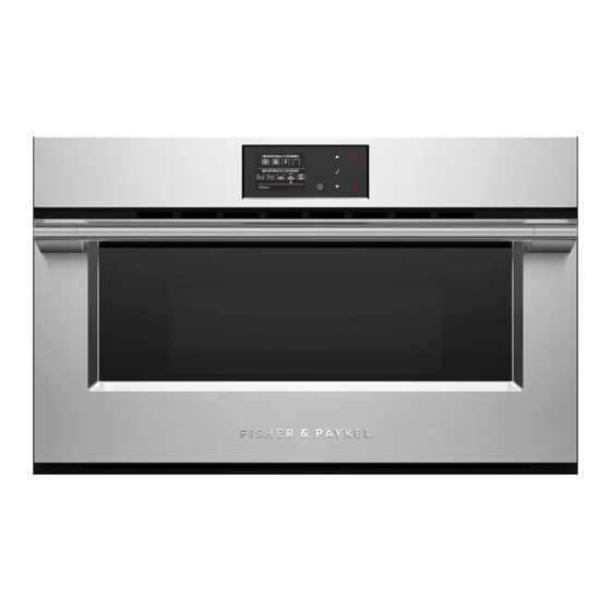 Fisher & Paykel PROFESSIONAL OM30NPX1 Manuals