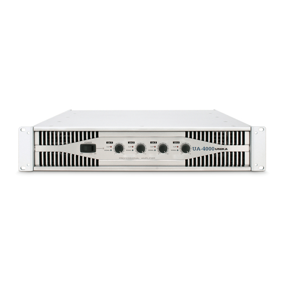 Unika UA Series Manuals