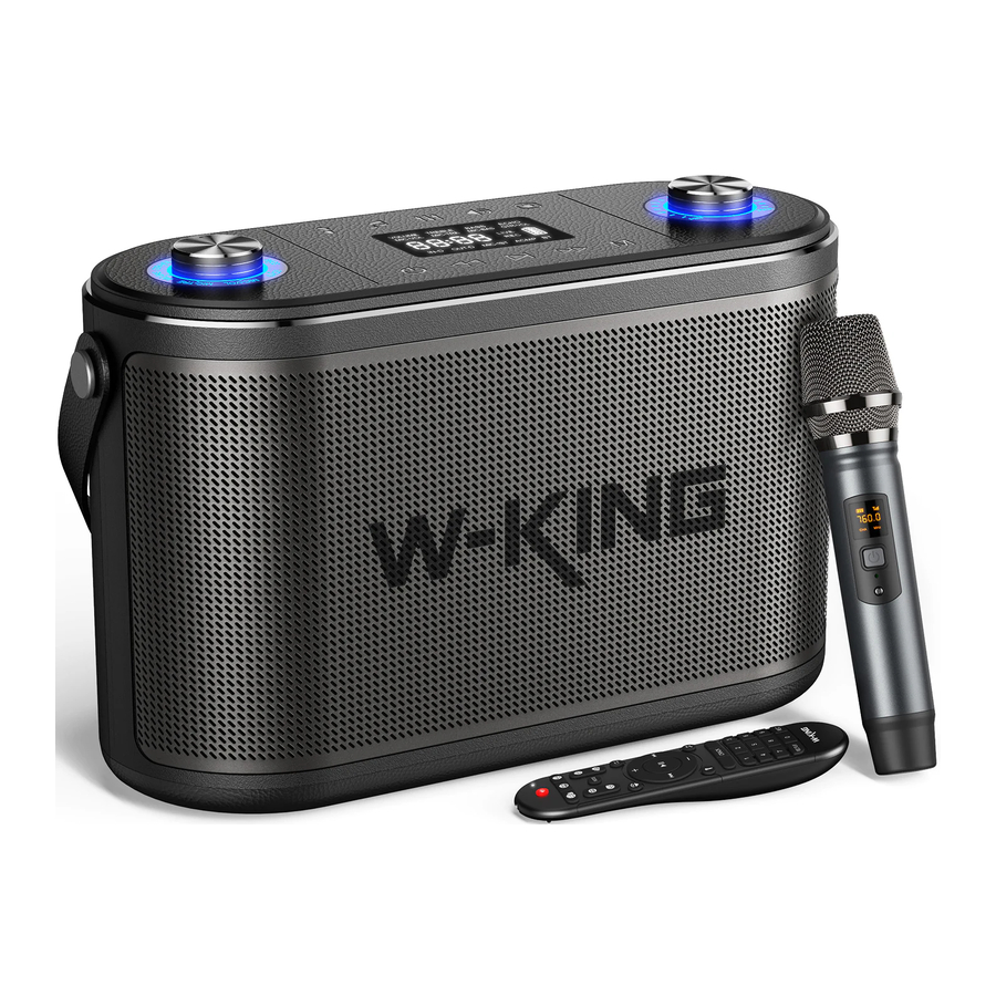 W-KING H10 - Karaoke Speaker Manual