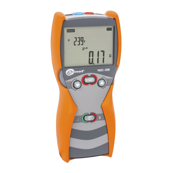 Sonel MZC-20E Operating Manual