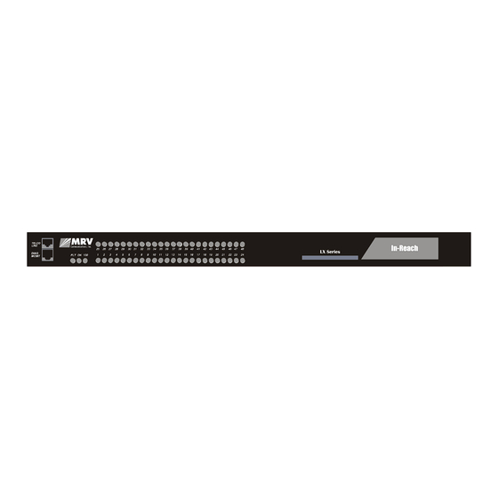 MRV Communications LX Series Getting Started