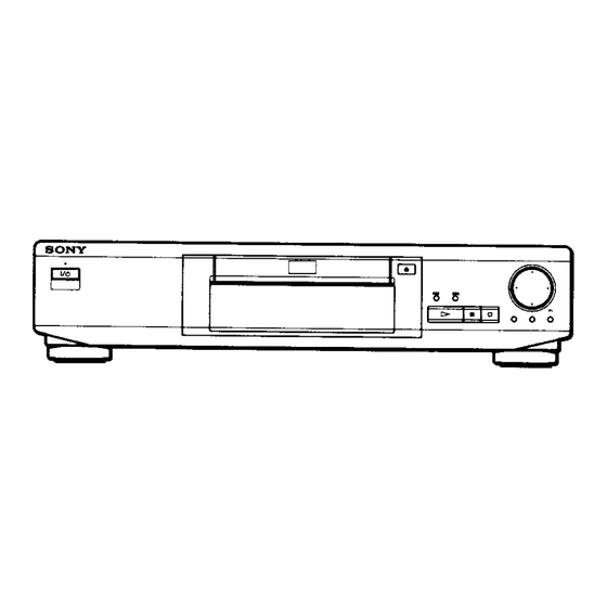 Sony DVP-S330 Operating Instructions Manual