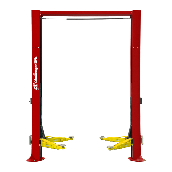 CHALLENGER LIFTS CL12 SERIES INSTALLATION, OPERATION & MAINTENANCE