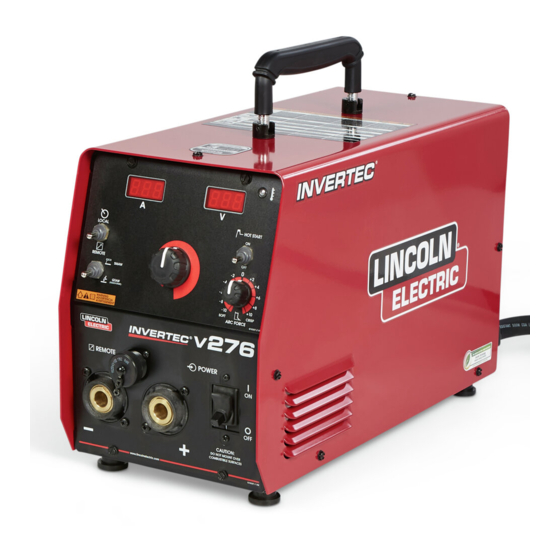 Lincoln Electric INVERTEC V276 Operator's Manual