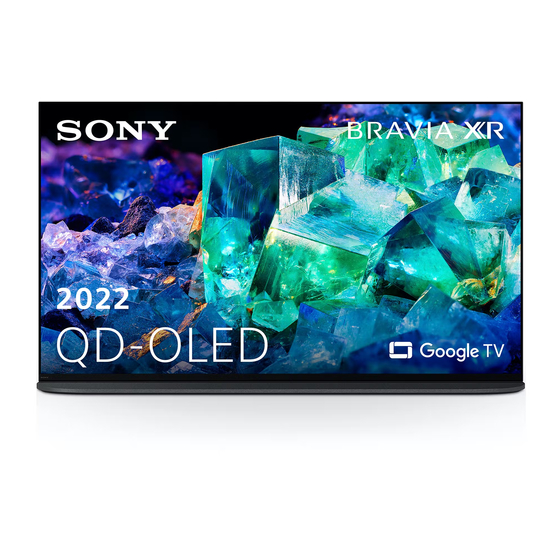 Sony BRAVIA XR XR-65A9 K Series Setup Manual