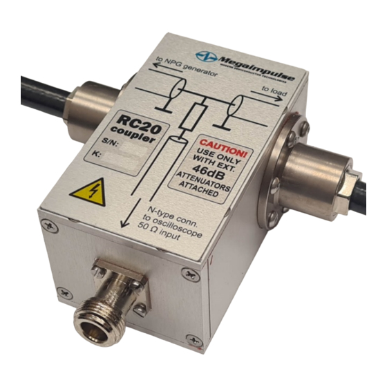 Megaimpulse RC20 Manuals