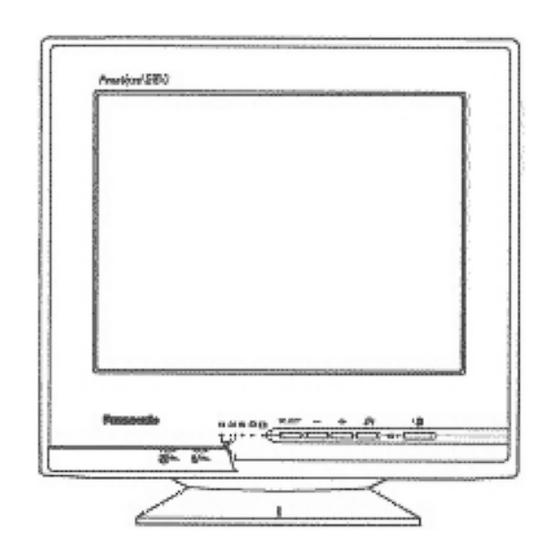 Panasonic PANASYNC E50 Operating Instructions Manual