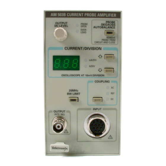 Tektronix AM 503B Instruction Manual