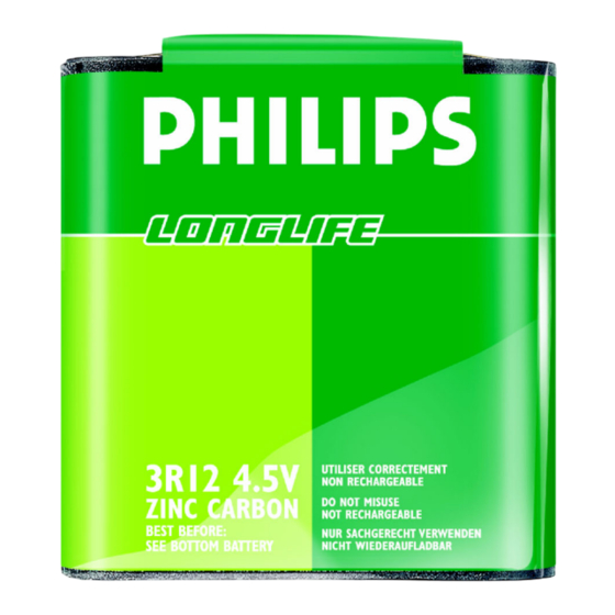 Philips LongLife 3R12 Specifications