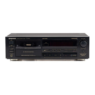 Pioneer CT-S410 Operating Instructions Manual
