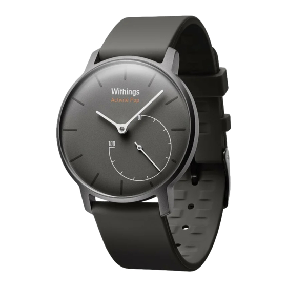 Withings Activité Pop Quick Start Manual