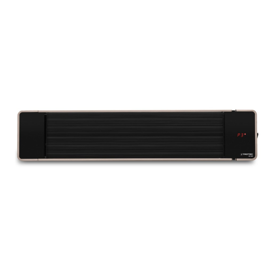 User Manuals: Trotec IRD 1200 Infrared Radiant Heater