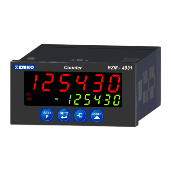 EMKO EZM-4931 Series Instruction Manual