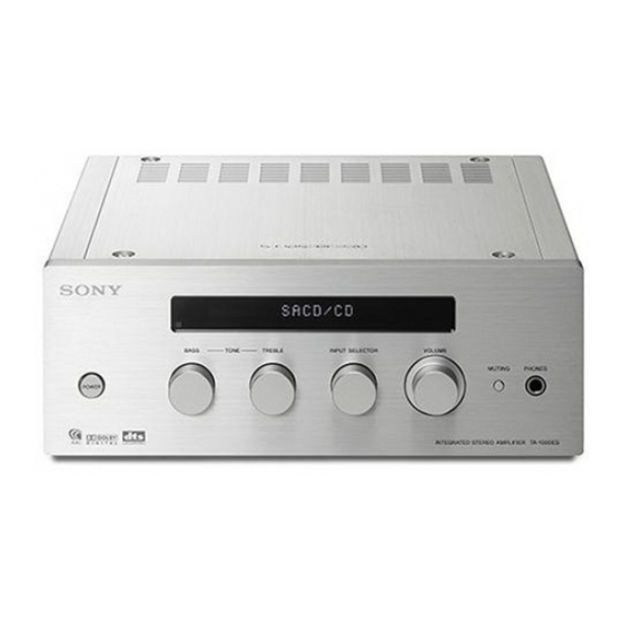 Sony TA-F501ES Operating Instructions Manual