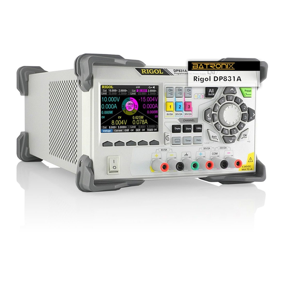 RIGOL DP800 SERIES CALIBRATION MANUAL Pdf Download ManualsLib