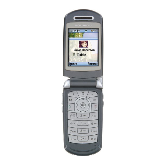 Motorola A840 CDMA2000 Manual