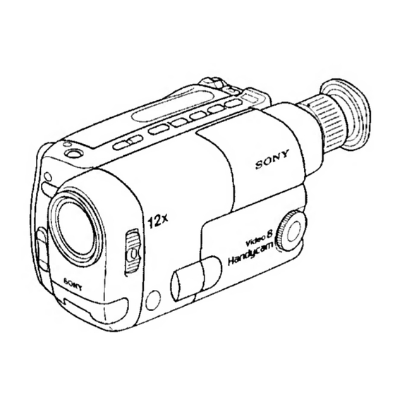 Sony Handycam CCD-TRV21 Operation Manual