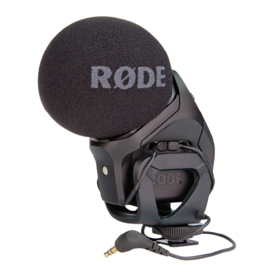 RODE Microphones STEREO VIDEOMIC PRO Instruction Manual