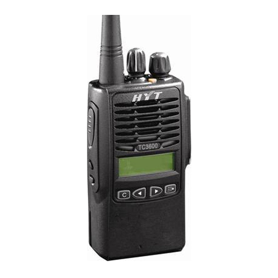 HYT TC3600 Manual