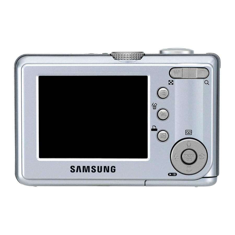 Samsung S600 - Digimax Digital Camera Manuals