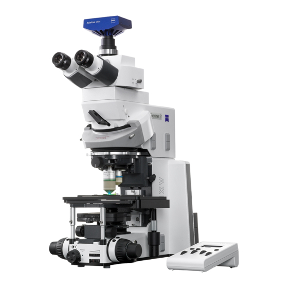 ZEISS AXIO EXAMINER OPERATING MANUAL Pdf Download ManualsLib