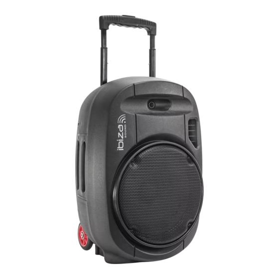 Ibiza PKG12A-SET Aktive PA-Beschallungsanlage 800W 2x 12" Lautsprecher MP3 DJ 