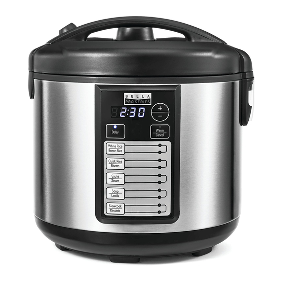 Bella pressure 2024 cooker manual