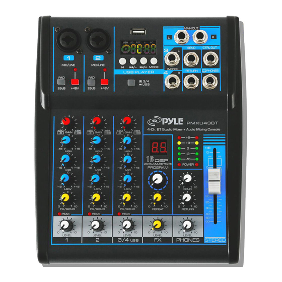 PYLE PMXU43BT USER MANUAL Pdf Download ManualsLib