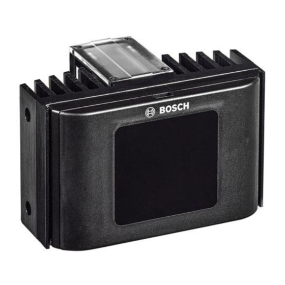 Bosch A1 Security Cameras IR Illuminator 5000 Series Installation Note