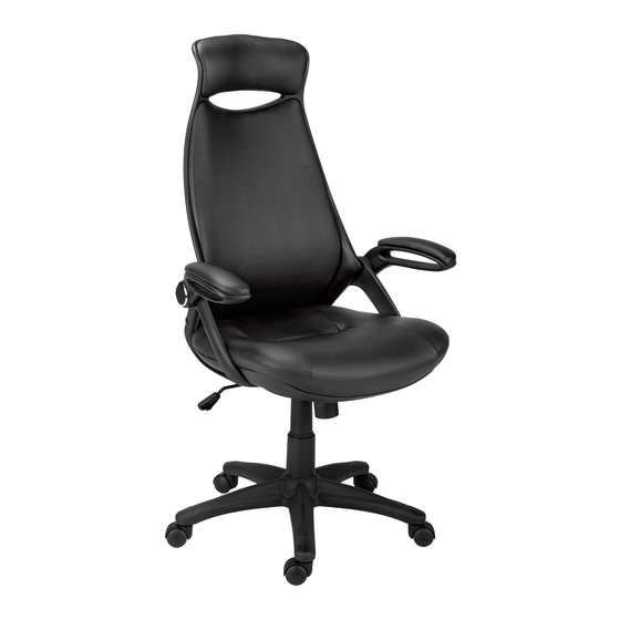 Monarch Specialties Black Red Fabric Office Chair