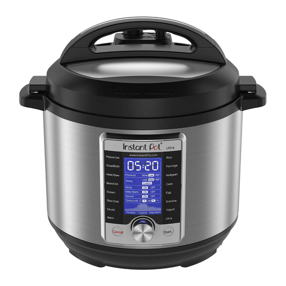 INSTANT POT ULTRA SERIES USER MANUAL Pdf Download ManualsLib