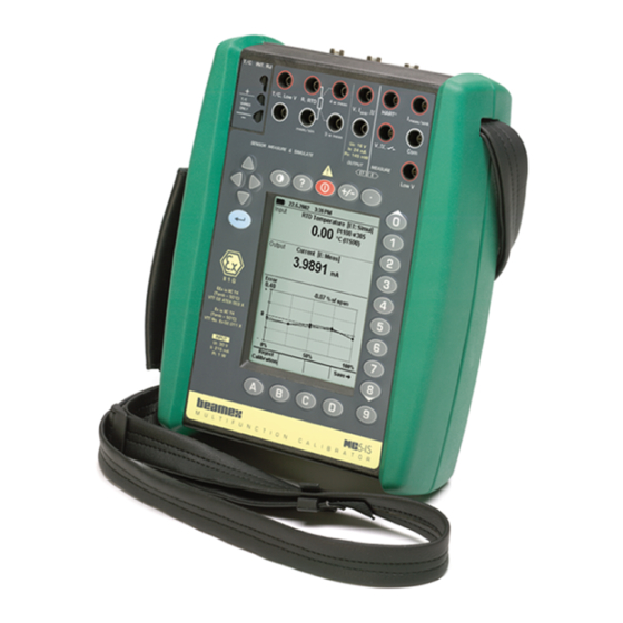 BEAMEX MC5 CALIBRATION AND ADJUSTMENT INSTRUCTIONS Pdf Download