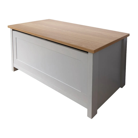 GFW LANCASTER OTTOMAN STORAGE Assembly Instructions Manual