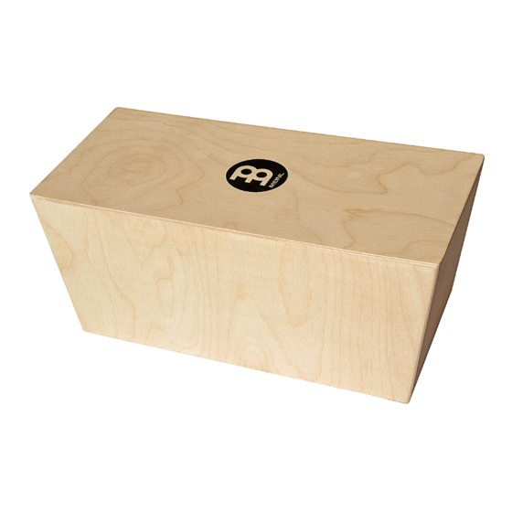 MEINL MYO-BCAJ Assembly Instructions Manual