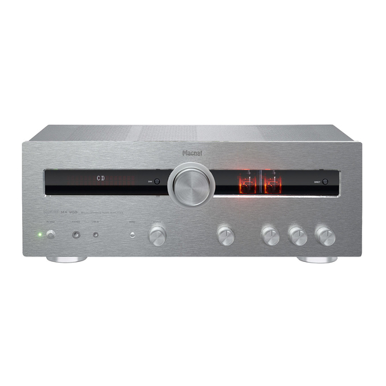 Magnat Audio MA 900 Hybrid Amplifier Manuals