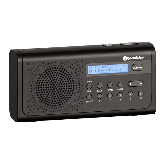Roadstar TRA-300D+ User Manual
